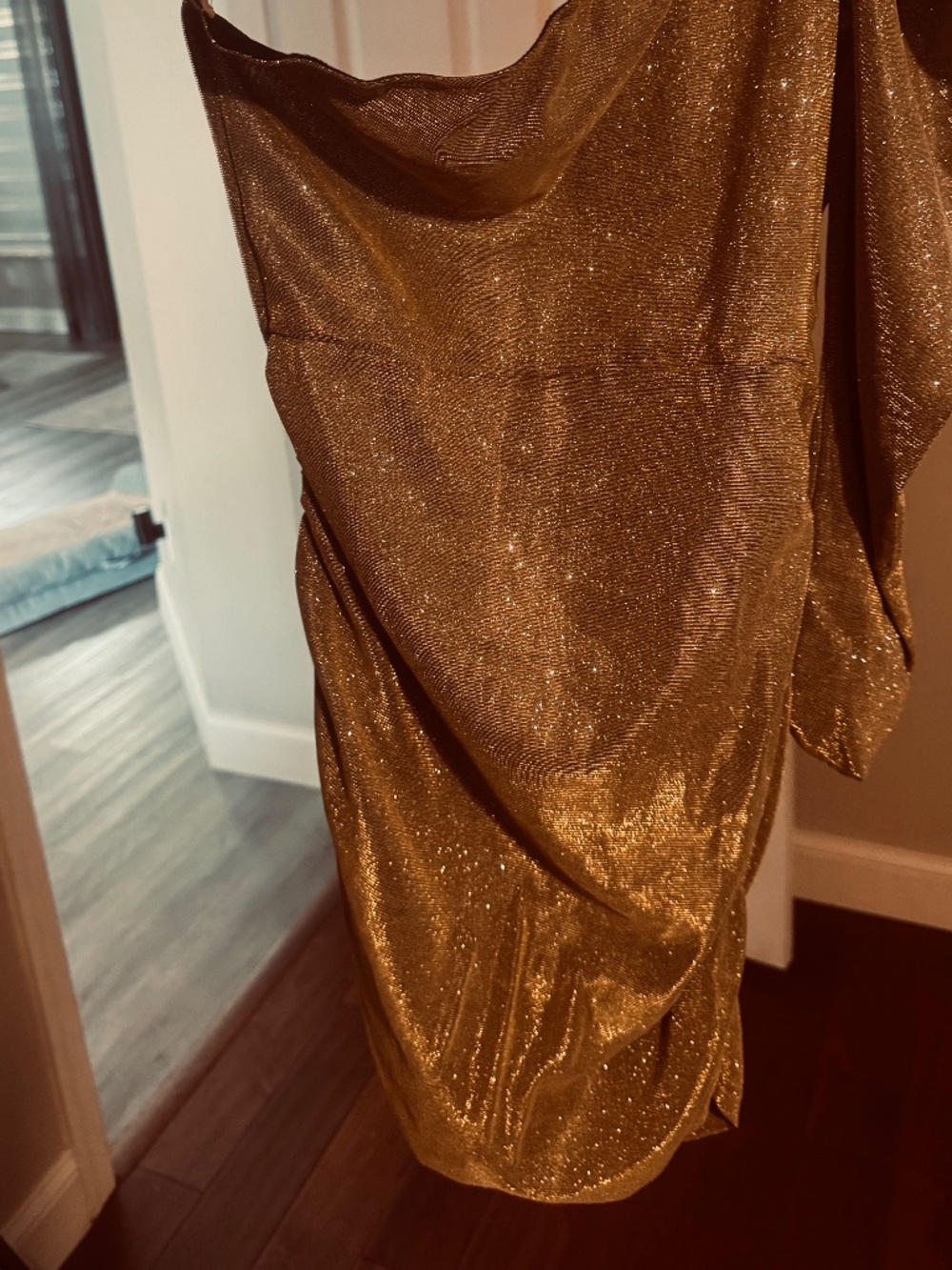 Gold dress